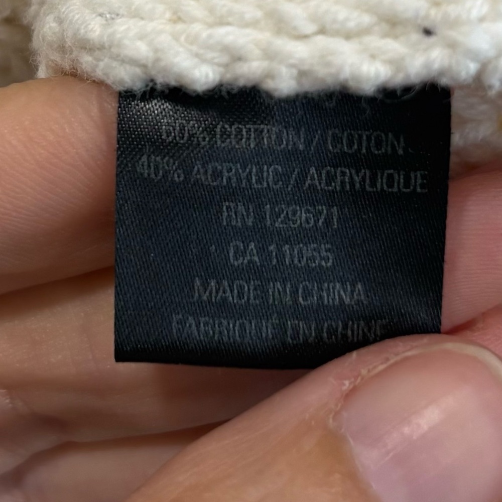 360 Sweater cable knit white sweater - Picture 5 of 6